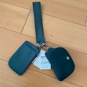 lululemon athletica Dual Pouch Wristlet in Dark Teal